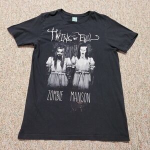 Marilyn Manson Shirt Mens Medium Black Rob Zombie Twins Of Evil Tour Concert